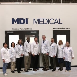 MDI Medical Staff posing in height order